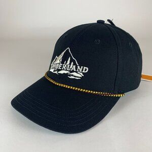 Timberland Mens Black Rope Snapback Hat New